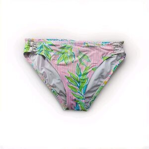 Lilly Pulitzer Lita Lattice Bikini Bottoms Multi Dont Stop Beleafing Braided - 6